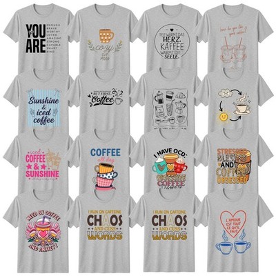 Lustiges T-Shirt Kaffee sarkastischer Humor Koffeinsüchtig Geburtstag Geschenk