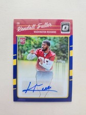 Kendall Fuller RARE /75 Signed Auto Rookie Optic Redskins Virginia Tech RC NICE!