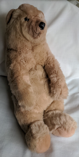 Vtg Folkmanis Folktails 26" Huge Full Body Puppet Plush Stuffed Lrg Polar Bear ? - 第 1/14 張圖片
