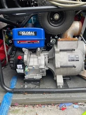 global industrial water pump model 761205 used once kept in shed +hoses