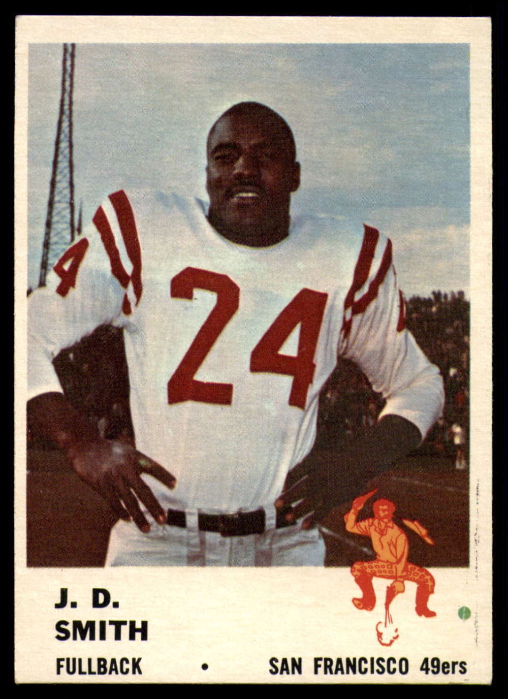 1961 Fleer #60 J.D. Smith Ex-Mint 49ers          ID:166912