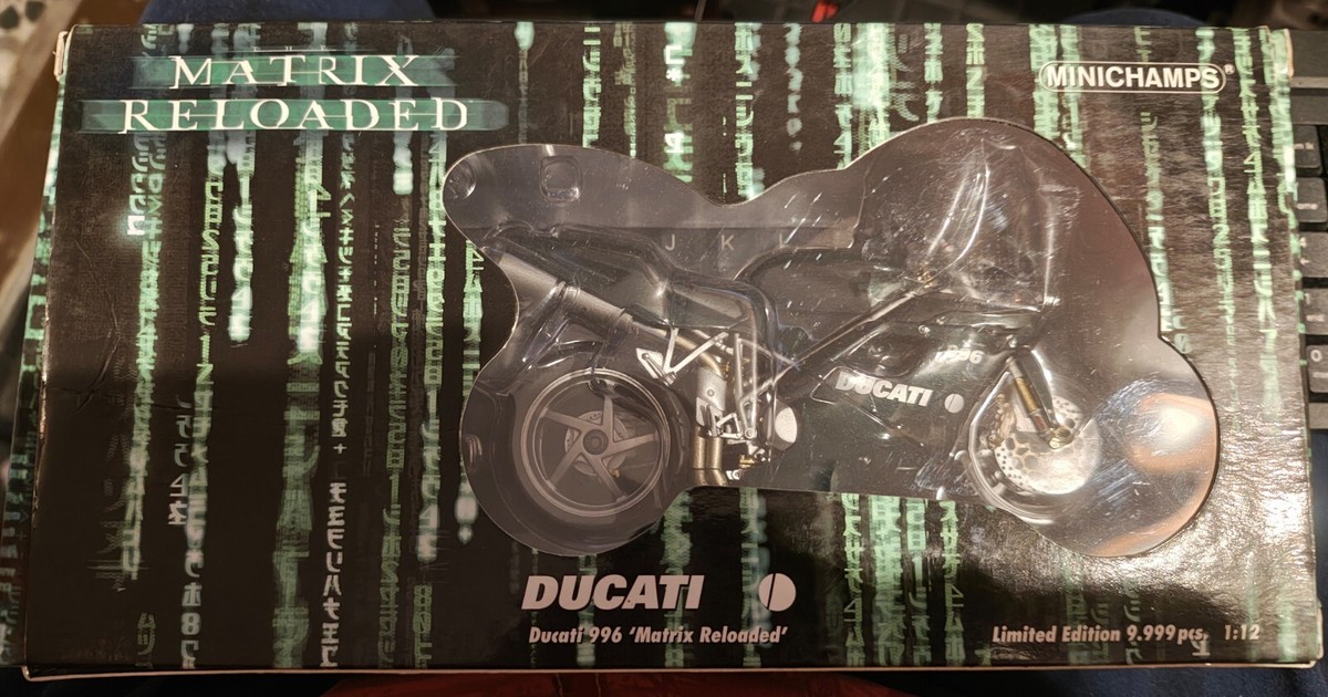 ミニチャンプス 1/12 ドゥカティ996 MATRIX RELOADED MINICHAMPS 1/12 DUCATI 996 MATRIX Reloaded Bike Moto