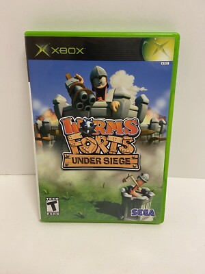 Worms Forts: Under Siege (Microsoft Xbox, 2005) Complete CIB