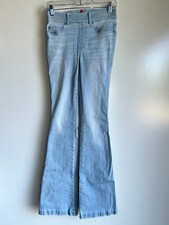 SPANX Retro Flare Leg Pull-On Stretchy Jeans 20348 Size XS Light Blue Wash
