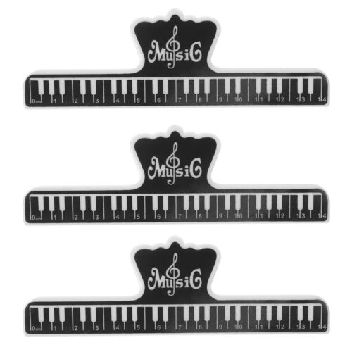  3 pcs Music Score Clips Piano Music Sheet Clips Music Page Clips Large Sheet - Afbeelding 1 van 12