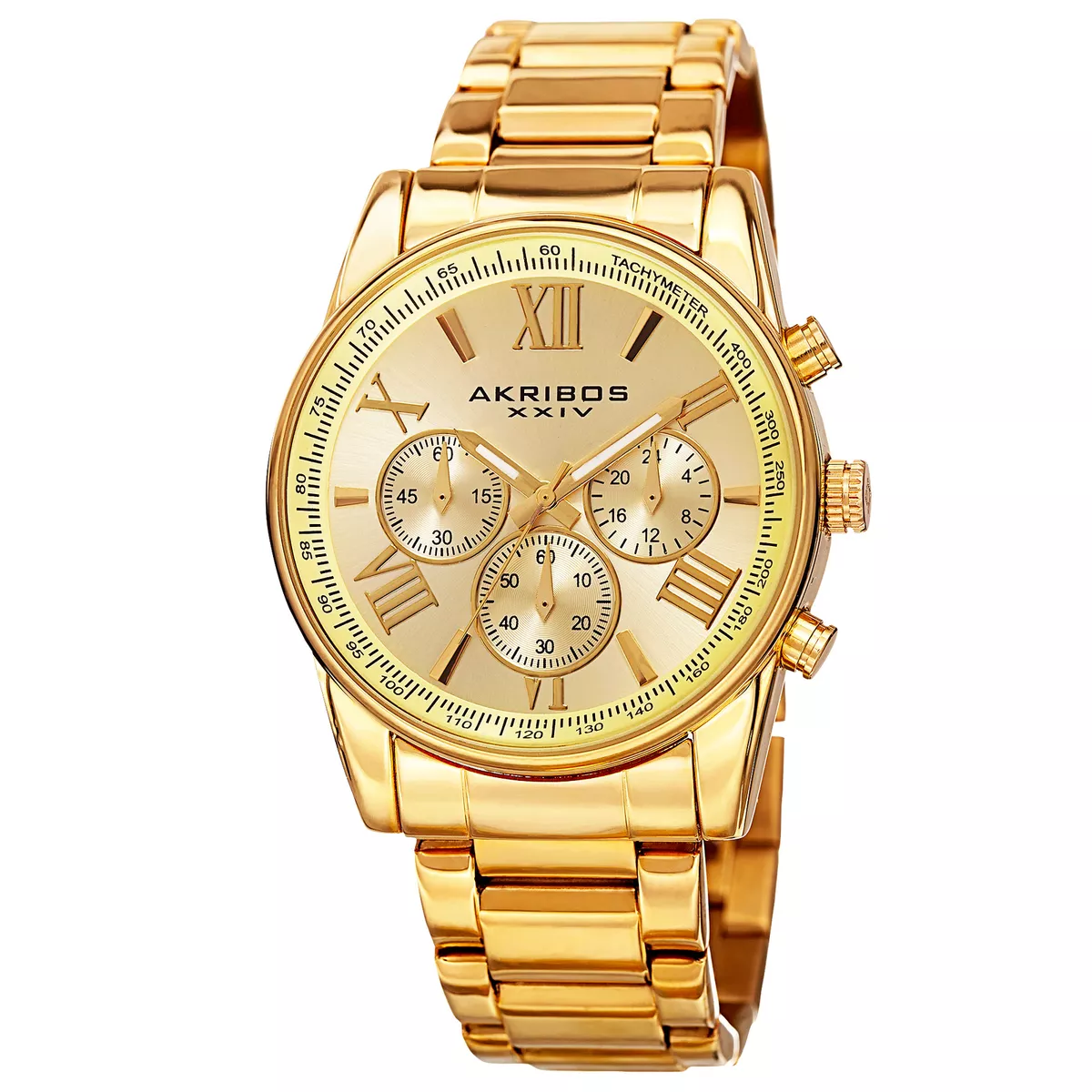 Neuf Homme Akribos XXIV AK865 Quartz Chronographe Jour Date