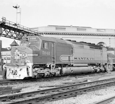 ATSF EMD FP45 5941 at Joliet, Illinois, December 5, 1970 5 x 7 Photo | eBay