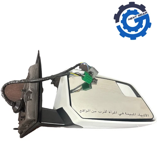 New OEM GM Passenger Side Mirror Right White 2008-12 GMC Acadia Saturn 22791359