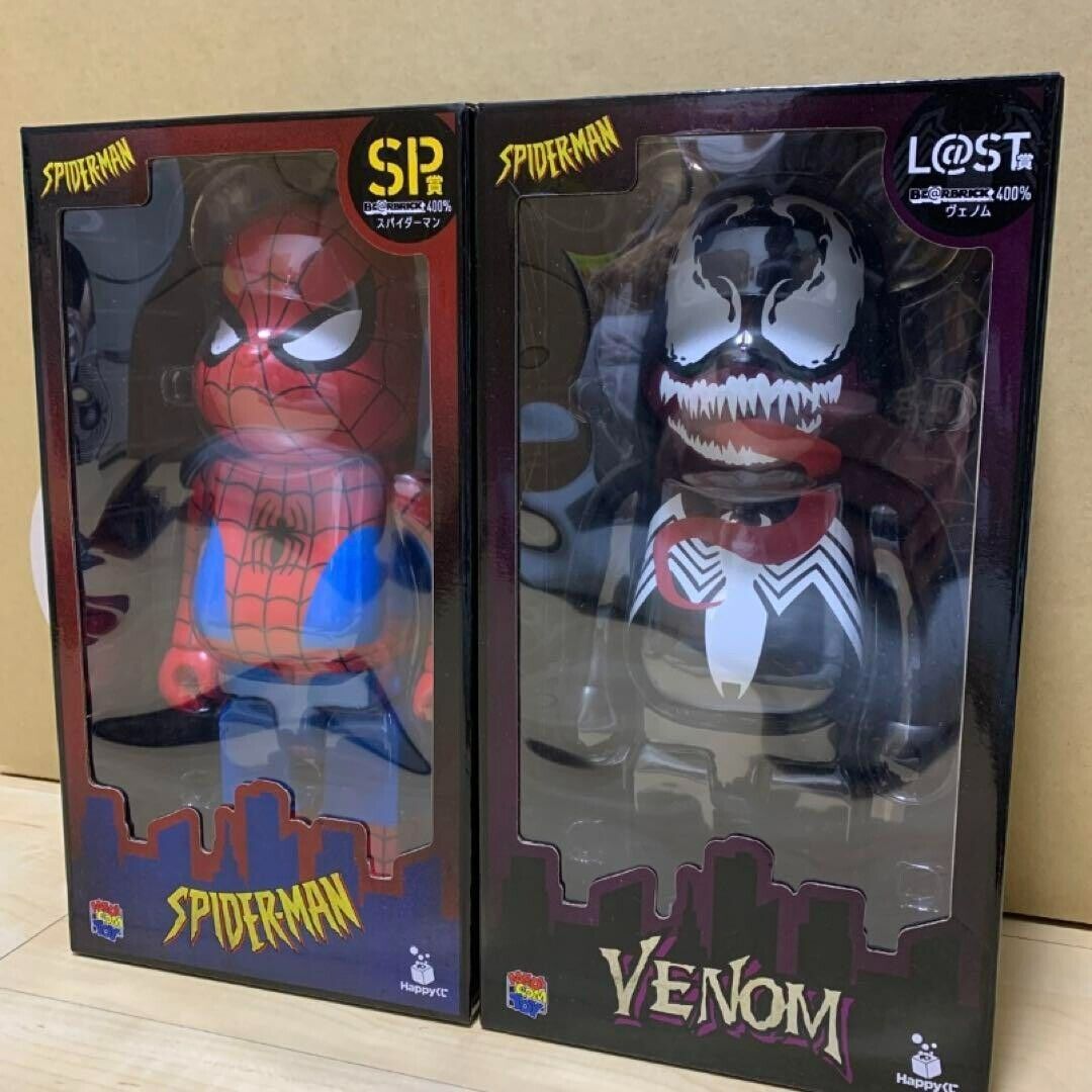 BE@RBRICK Spider Man Happy Lottery 2022 Spider-Man & Venom