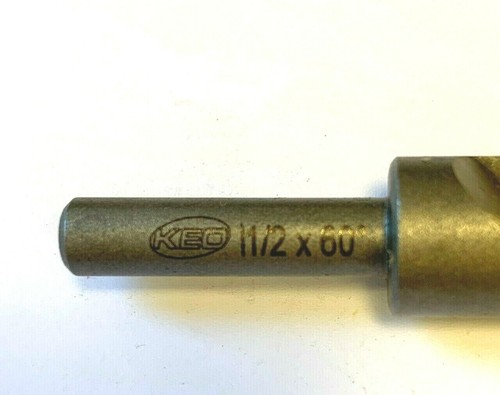 1/2" 60 DEGREE SINGLE FLUTE COUNTERSINK HIGH SPEED STEEL KEO 53126 - USA - Foto 4 di 6