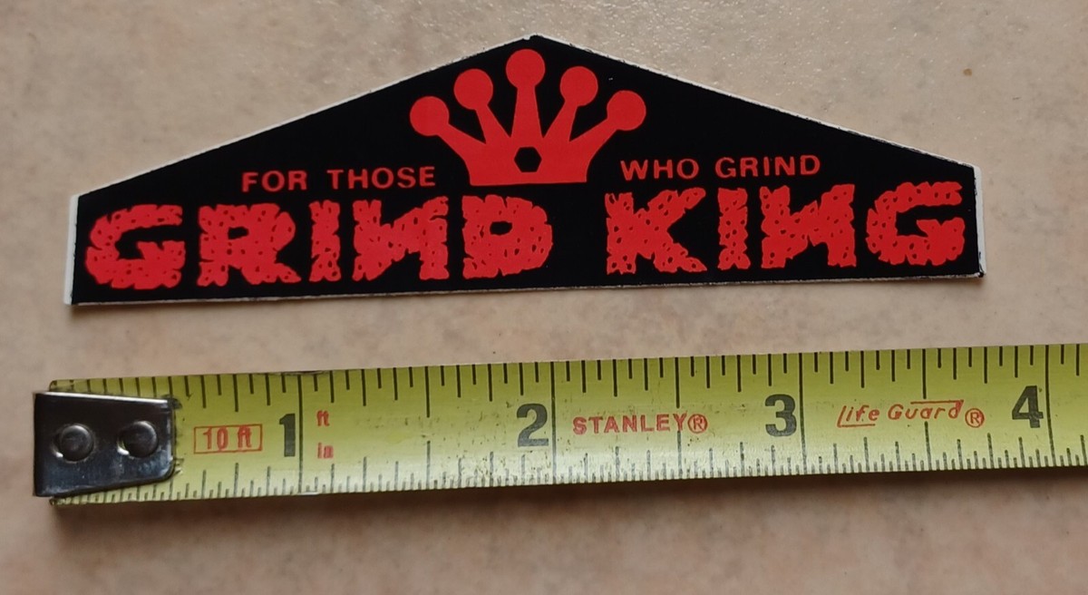 スケートボード Grind King Vtg Skateboard Sticker 1 Vintage Grind