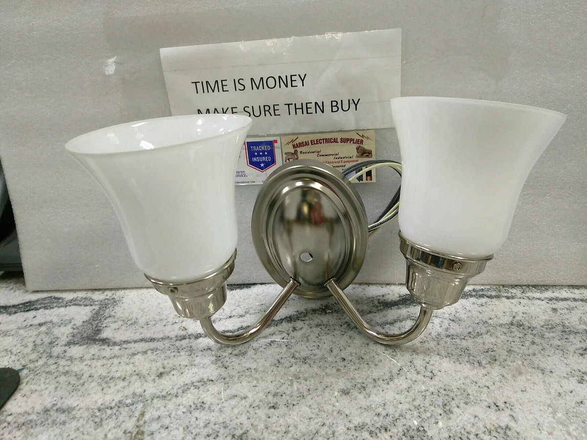 AMERICAN LANTERN 2 LIGHT BATH VANITY LIGHT 1452 05 38 CHROM