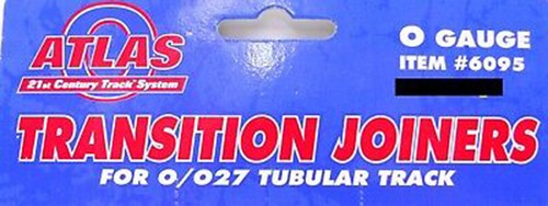 Atlas O 3-Rail Transition Joiners to Tubular Track pkg(6) 6095 - Picture 3 of 3
