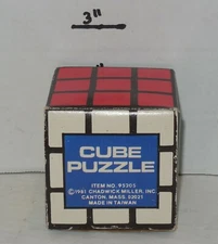 1981 Cube Puzzle by Chadwick Miller, Inc with Original Box
