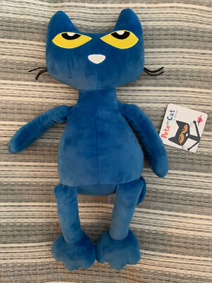 NEW Kohls Cares Pete The Cat Blue Plush 15â James Dean Plush Book Stuffed | eBay