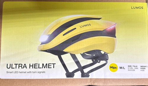 Lumos Ultra Smart Bike Helmet | Customizable Front and Back LED Lights SIZE M/L