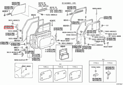 Genuine LandCruiser 79 78 75 70 Series Left LH Front Door Lower Frame Seal - Picture 8 of 9