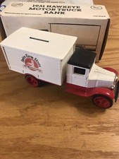 ERTL 1931 HAWKEYE MOTOR TRUCK DIE-CAST METAL BANK - Swiss Farm Stores 8144