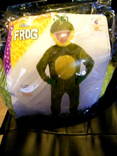 DELUXE PLUSH FROG MASCOT ADULT HALLOWEEN COSTUME STANDARD FITS UP TO 42" CHEST