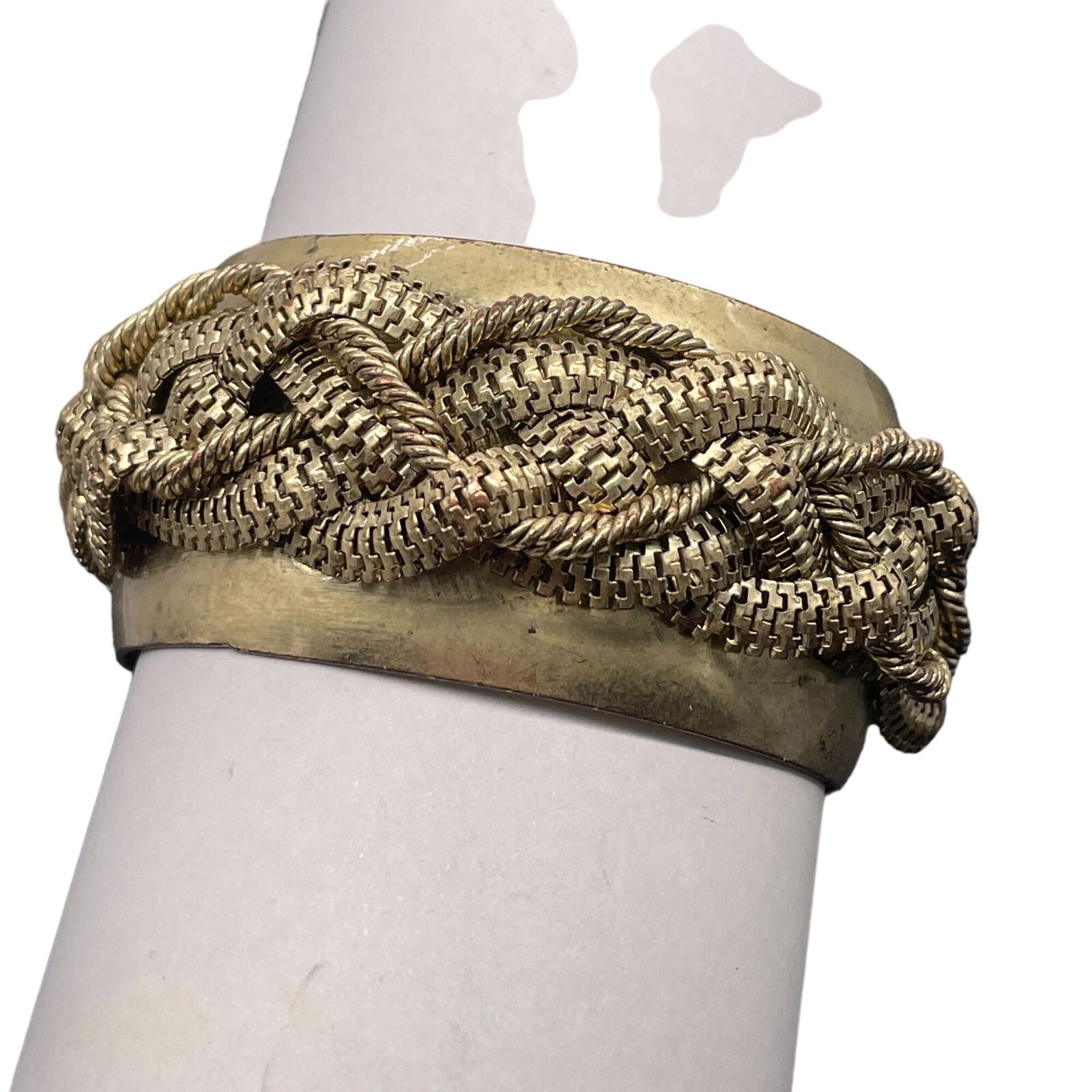 BCBGeneration Braided Chain Wide Bangle Bracelet … - image 5