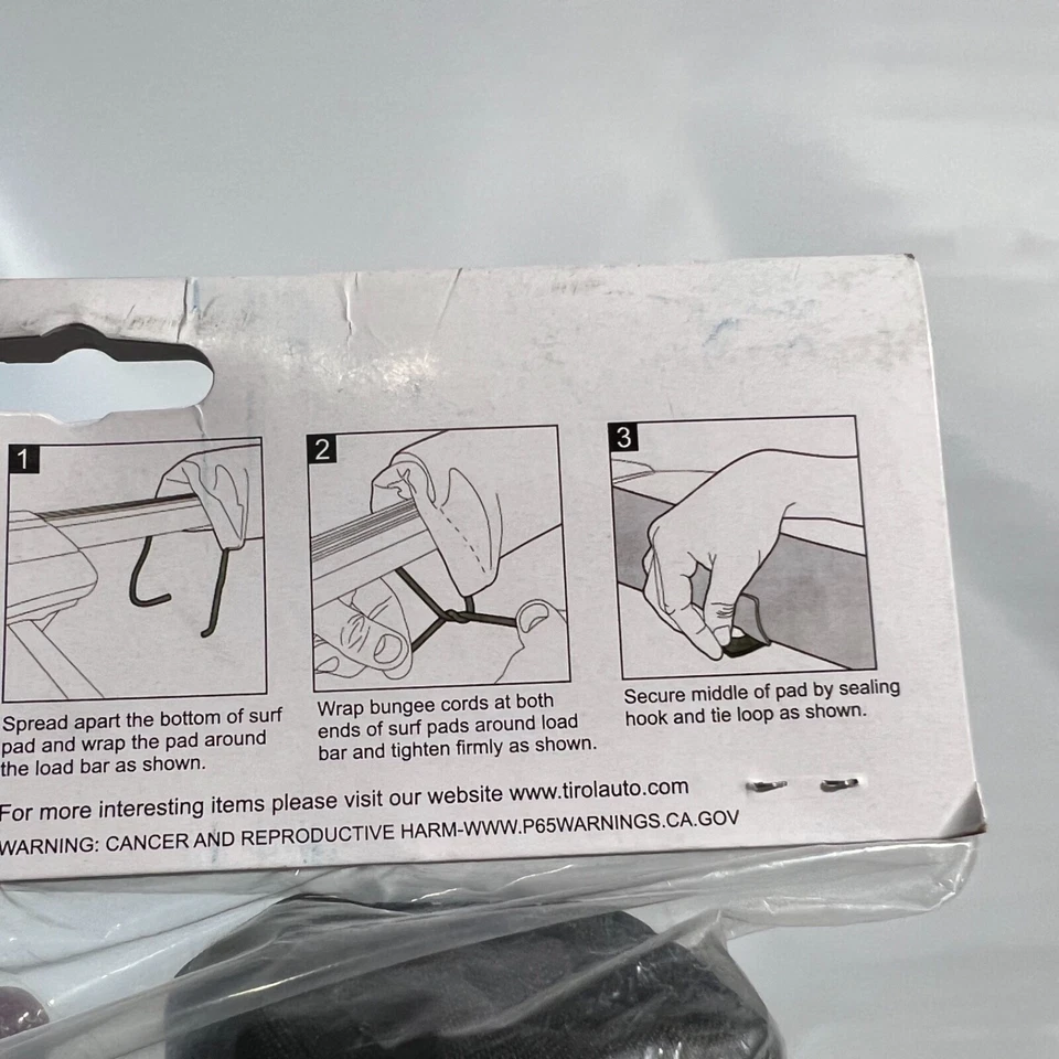 Almohadillas suaves para portaequipajes de techo de coche Tirol para tabla de surf kayak SUP snowboard T21877 nuevas Foto 4 de 4