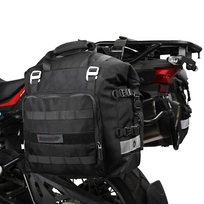 Rhinowalk Motorcycle Side Pannier Bag Waterproof Quick Release