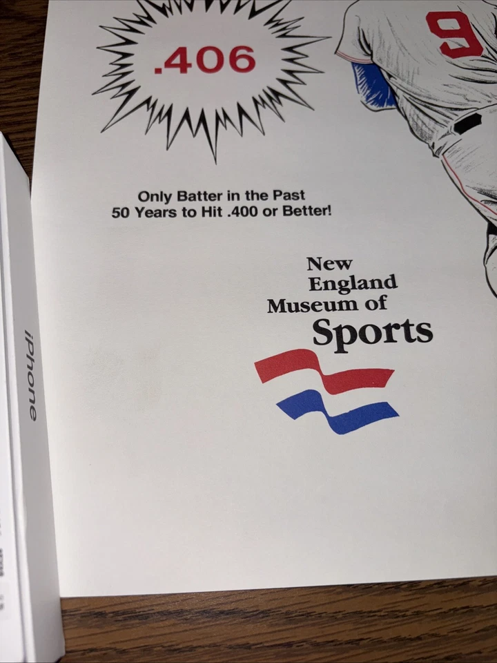 Póster Ted Williams Monstruo Verde Fenway Park Museo de Nueva Inglaterra Deportes Medias Rojas Foto 2 de 4