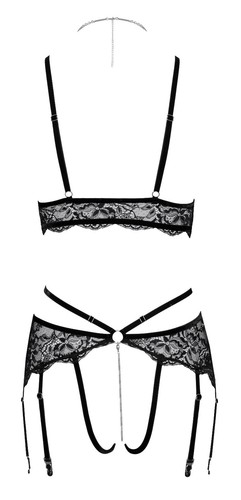Bralette und Straps-String ouvert im Set S bis XL o2214431 - Picture 18 of 18
