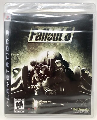 FALLOUT 3 SONY PS3 (2008) FACTORY SEALED - BLACK LABEL EDITION