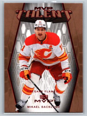 2023 Upper Deck MVP MVP Talent #MT-94 Mikael Backlund Calgary Flames