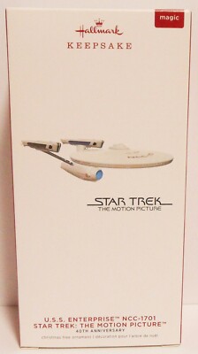 2019 Hallmark Keepsake Star Trek 40th Anniv. USS Enterprise NGC-1701 Ornament