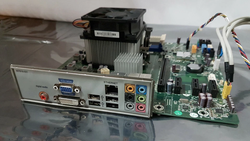 HP Pavilion p6503f Alpinia-RS780L Motherboard w/ Athlon II X4 CPU Backplate I/O - Image 3 of 4