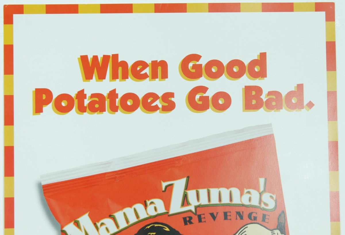 Vintage When Good Potatoes Go Bad Mama Zuma's Revenge Potato Chip