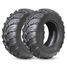 Set 2 25x10-12 UTV ATV Tires 6PR 25x10x12 Rear All Terrain Heavy Duty Tubeless