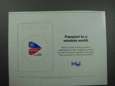 2004 Intel Centrino Processor Ad - A Wireless World