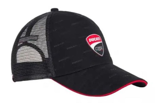OFFICIAL Ducati Corse Racing Adult Trucker Cap - BLACK - UK STOCK UK SELLER - 第 1/4 張圖片