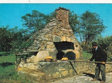 Carte postale postcard 10x15cm CAMPAGNE vieux métiers boulanger four à pain