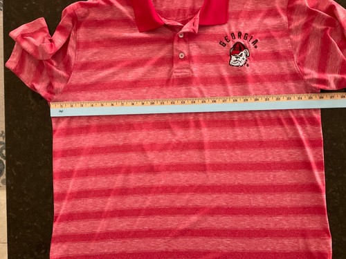 Russell Henley Graphic Shirt Sz 2XL 50/52 Red Shades Stripes Georgia Bulldogs 71 - Picture 8 of 9
