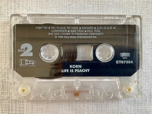 You Pick Korn (self-titled) & Life is Peachy 1994/1996 Cassette Tape Epic Choice - Picture 7 of 11