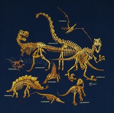 DINO BONES PUFF-Dinosaur Skeleton Fossil Jurassic Cretaceous T-Rex T Shirt S-2XL