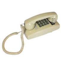 Cortelco 2554-V-IV 255409-VBA-20M Ivory Traditional Mini-Wall Phone