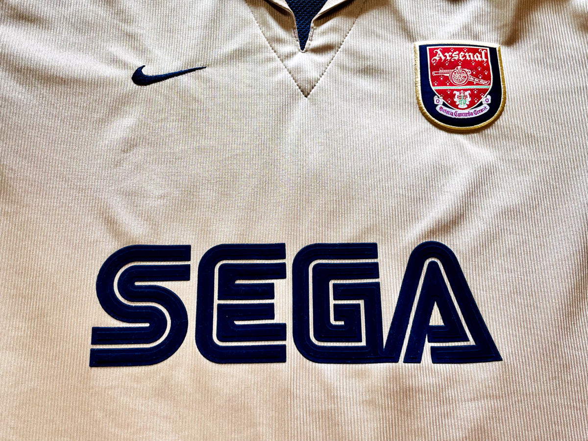 2001~02 Nike SEGA Arsenal DRIFIT Vintage Football Soccer 2001~02 Nike SEGA Arsenal DRIFIT Vintage Football Soccer