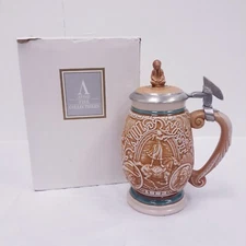 Vintage 1993 Avon Lidded Beer Stein "Tribute To The Wild West Stein"  