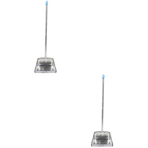 2 Pack Müllschaufel Aus Edelstahl Büro Kleine Staubpfanne Reinigungswerkzeuge - Afbeelding 8 van 12