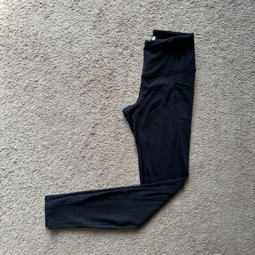 90 Degree Reflex Leggings Womens XS (24x29) Mid Rise Pockets Stretch Black - Picture 1 of 11