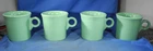 (4) LOT Fiesta Fiestaware  Meadow Green Coffee Mug Cup Lead Free HLC (NEW)