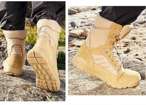 New Men Sports Military Training Running Shoes High-Top Ankle Combat Boots gift - Picture 10 of 14
