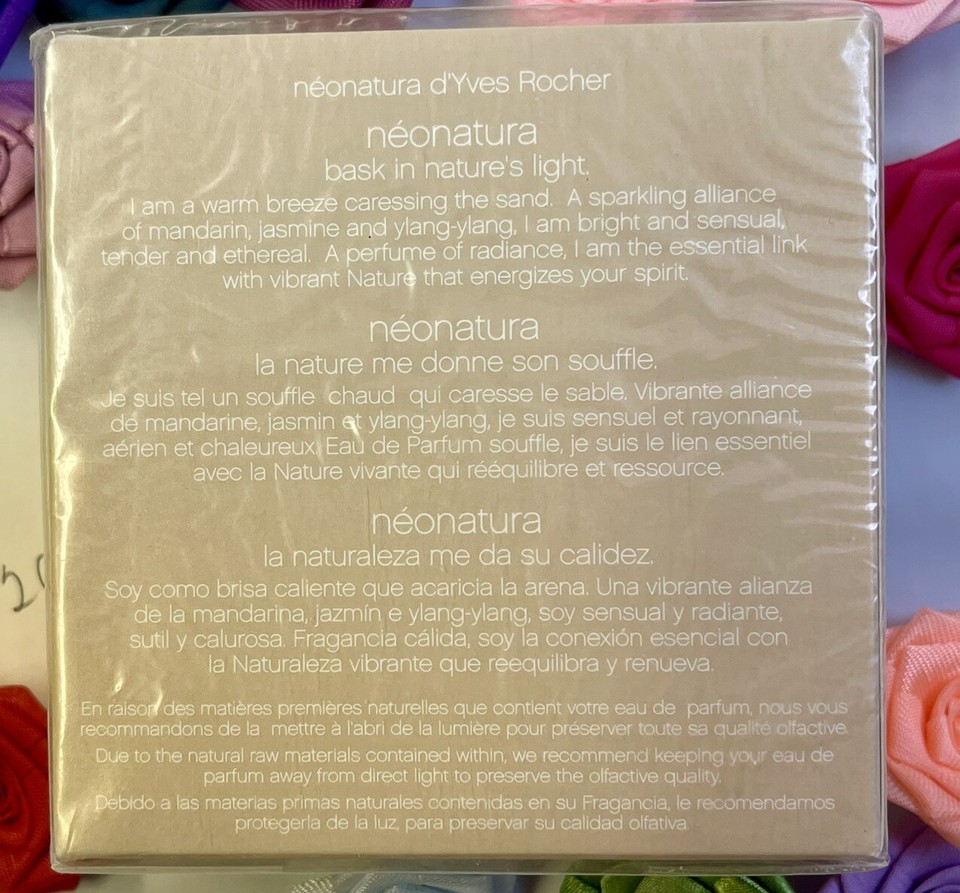 Parfum Néonatura D'Yves Rocher - Eau De Parfum 50 Ml - Neuf - Fabriqué En France