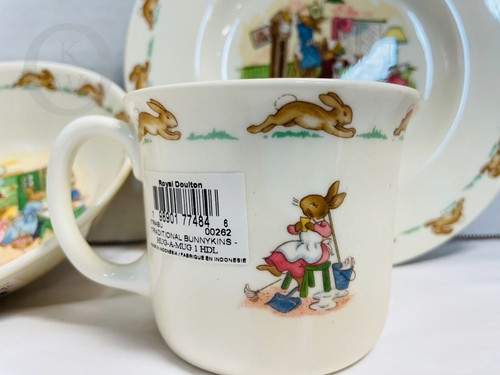 New Old Stock*Boxed*Royal Doulton Bunnykins*Plate*Bowl*Cup*22079i S113 - Picture 5 of 7