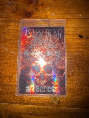 As I Lay Dying Tour All Access Backstage Pass Original Music Memorabilia